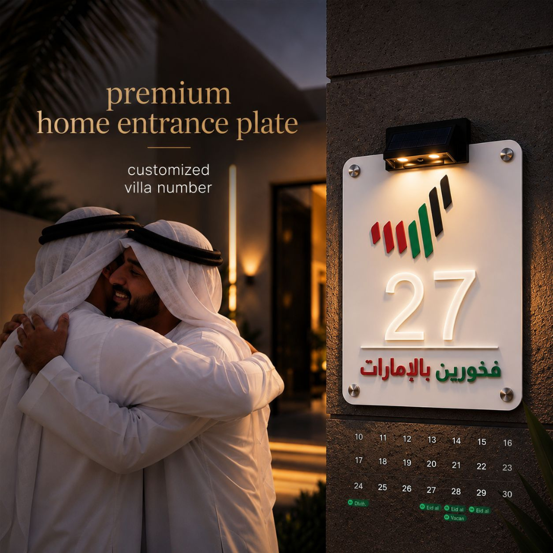 Premium villa plate number